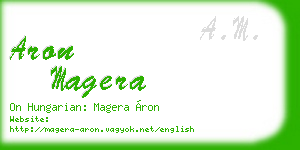 aron magera business card